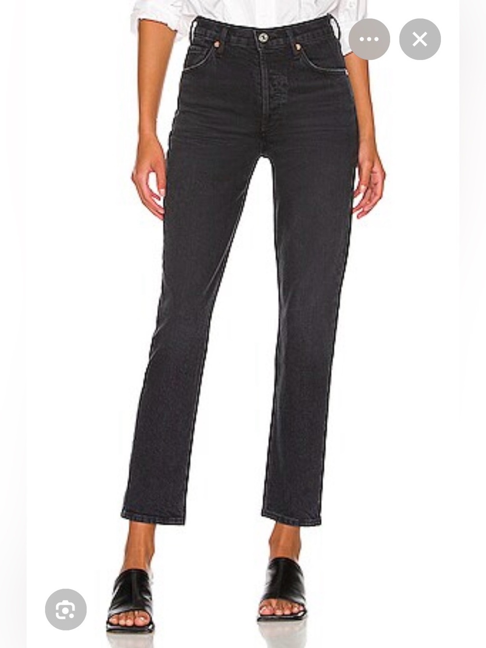 Citizens Of Humanity Charlotte Black Straight Leg Women's Jeans 29